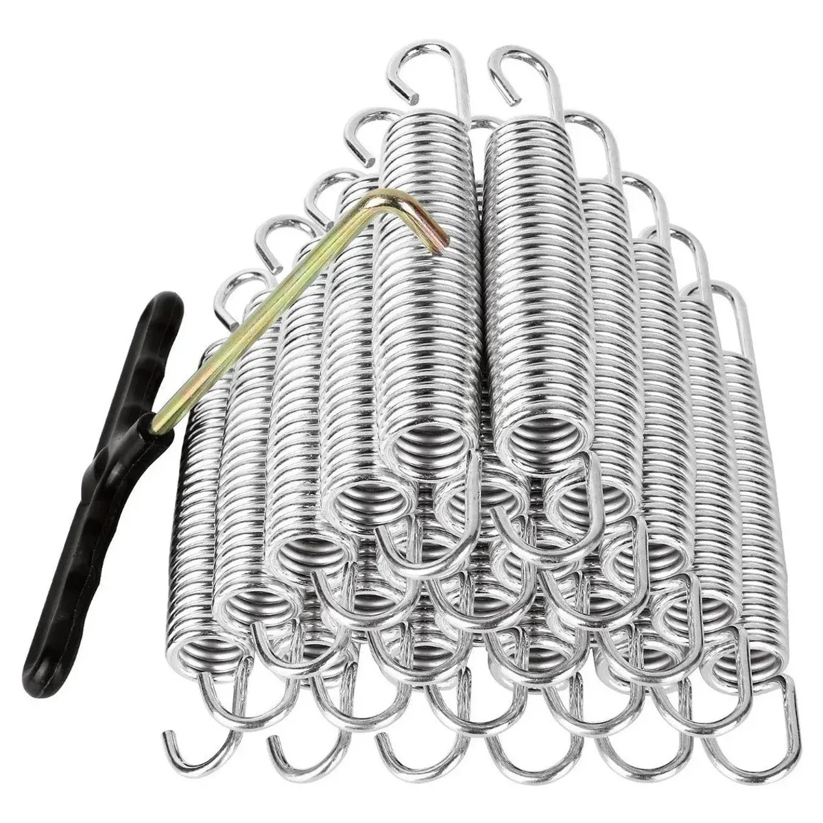 KUANGYE - 12pcs Resortes Para Trampolín-brincolin 18cm Y Gancho En T