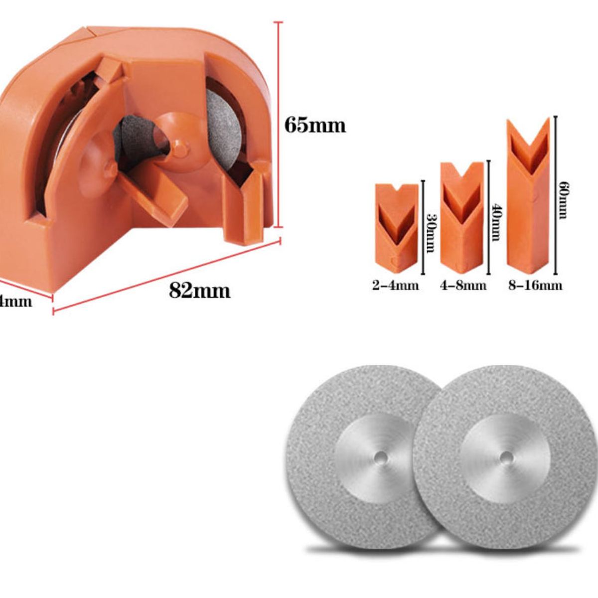 ATURE - Afilador Brocas Taladro Eléctrico+2 Muelas Abrasivas