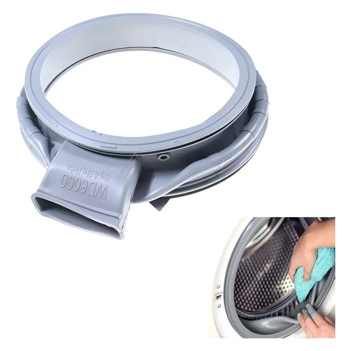 KUANGYE - Goma Fuelle Compatible Con Samsung Wd6000 Lavadora