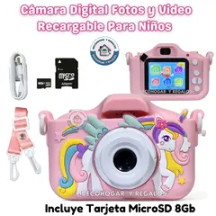 GENERICO - Cámara Juguete Niños Digital Fotos Video Infantil