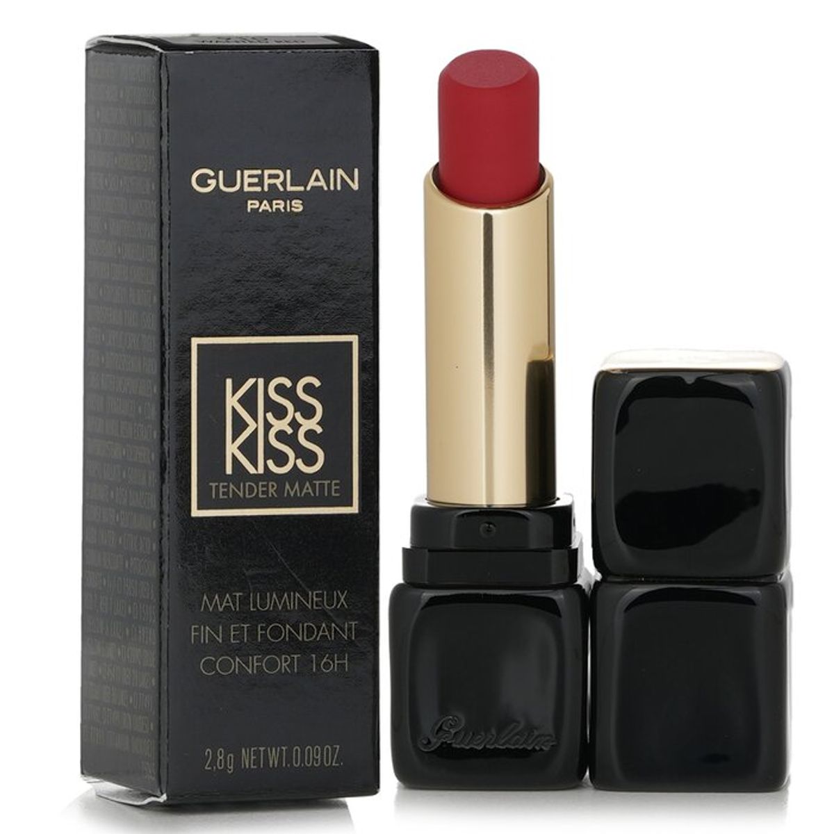 GUERLAIN - Pintalabios KissKiss Tender mate 910 Wanted Red 28g Guerlain