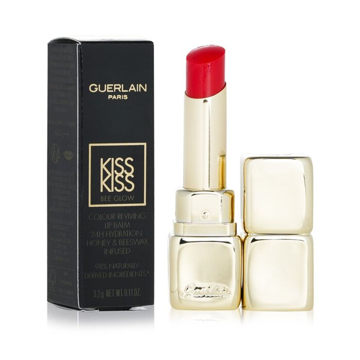 GUERLAIN - Bálsamo labial KissKiss Bee Glow 775 Poppy Glow 32g Guerlain