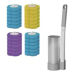 KUANGYE - Cepillo Limpiador De Inodoro Wc Desechable 24 Cargas