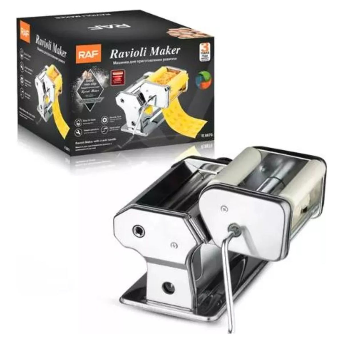 GENERICO - Máquina Para Hacer Ravioles Pasta Casera Manual - Raf R6670
