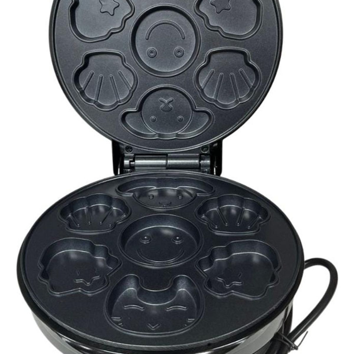 GENERICO - Maquina Para Hacer Hot Cake Con Formas Raf Antiadherente Color Negro