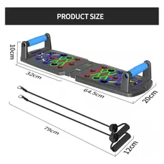 MUNDO MAGIA - Tabla Para Lagartijas Plegable Con Pantalla Fitness Muscular