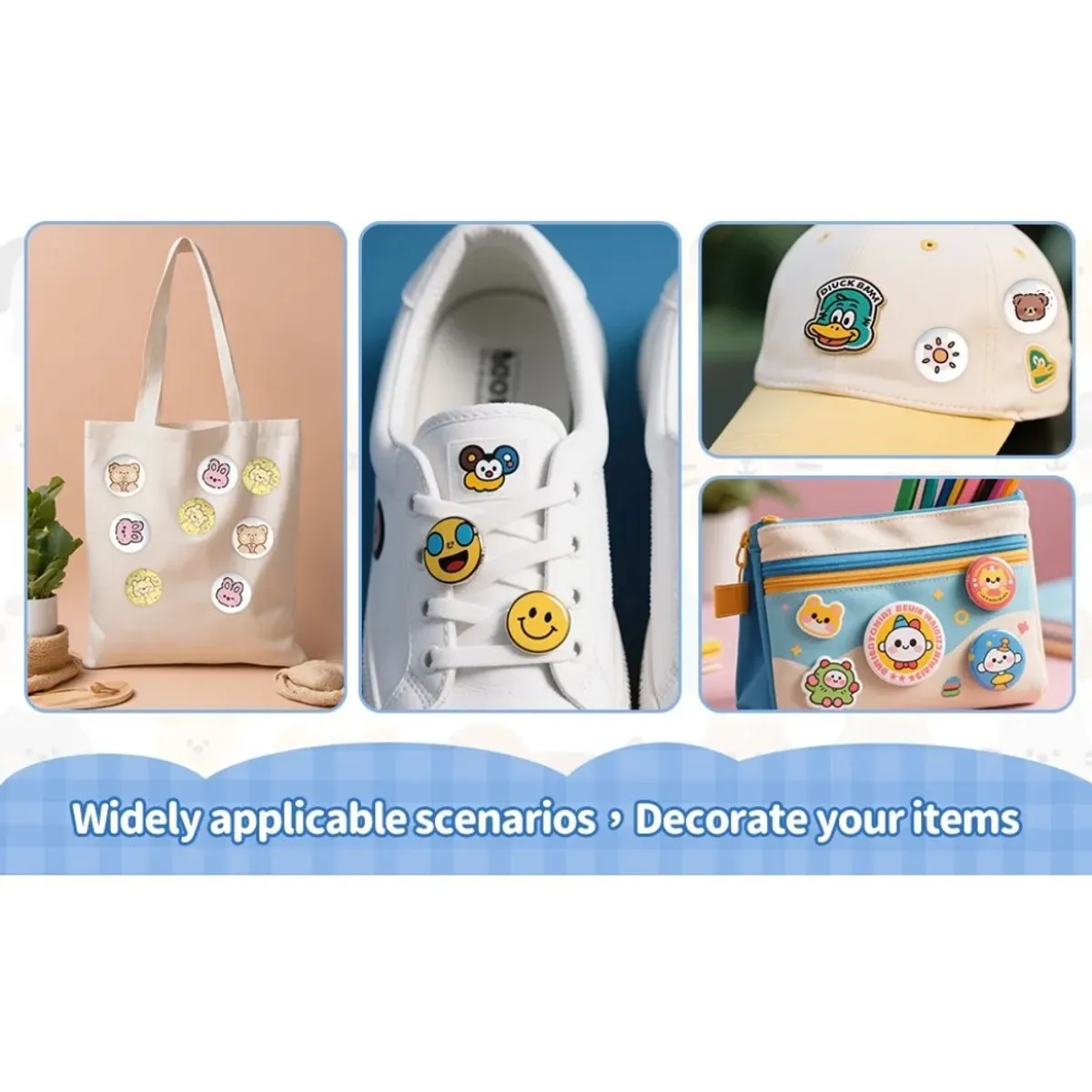 MUNDO MAGIA - Máquina De Chapitas Con Matriz Ajustable Azul Acero