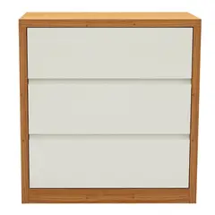 ROCA - Cómoda Pernambuco 3 Cajones Canela-Blanco