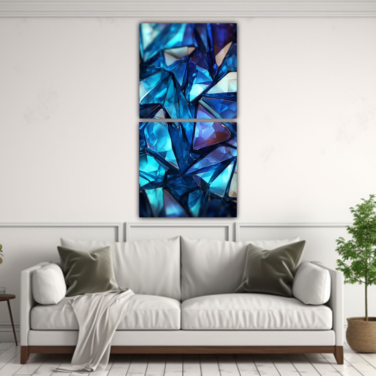 GENERICO - Arte De Pared Abstracto Moderno Con Colores 60x120 Cm