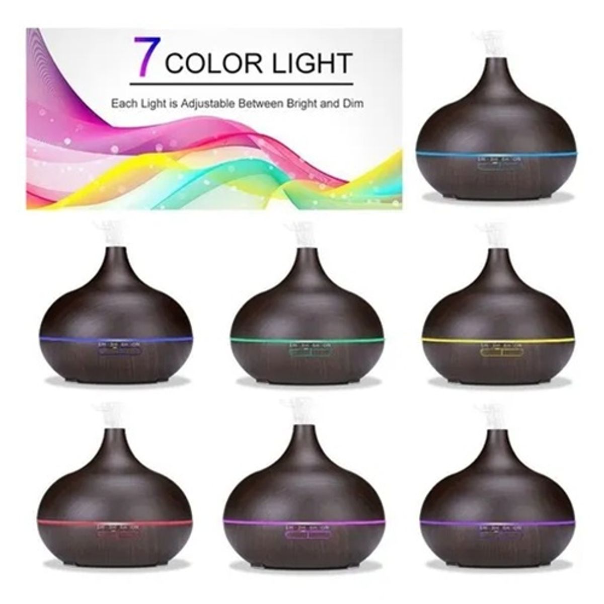 GENERICO - Pack Humidificador Aire 500ml + 12 Esencias Aromatic