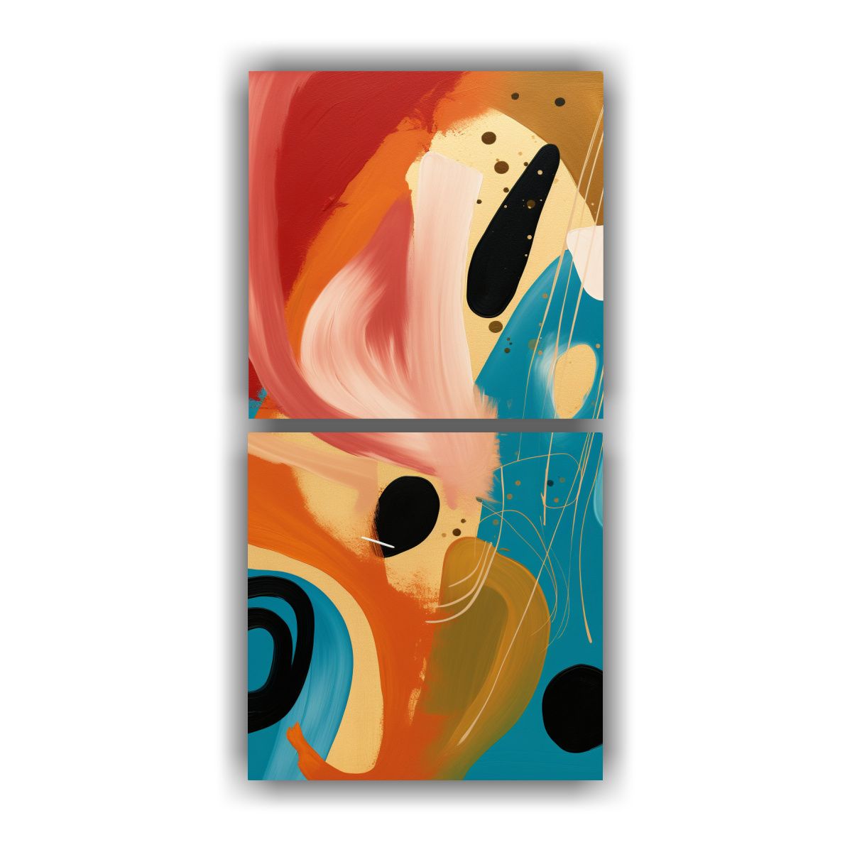 GENERICO - Dos Artes Espectacular Surrealista Para 30x60 Cm