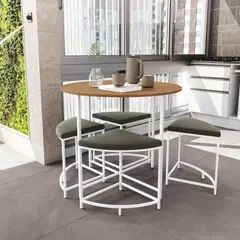 ROCA - Comedor 4 Personas Compacto Gris
