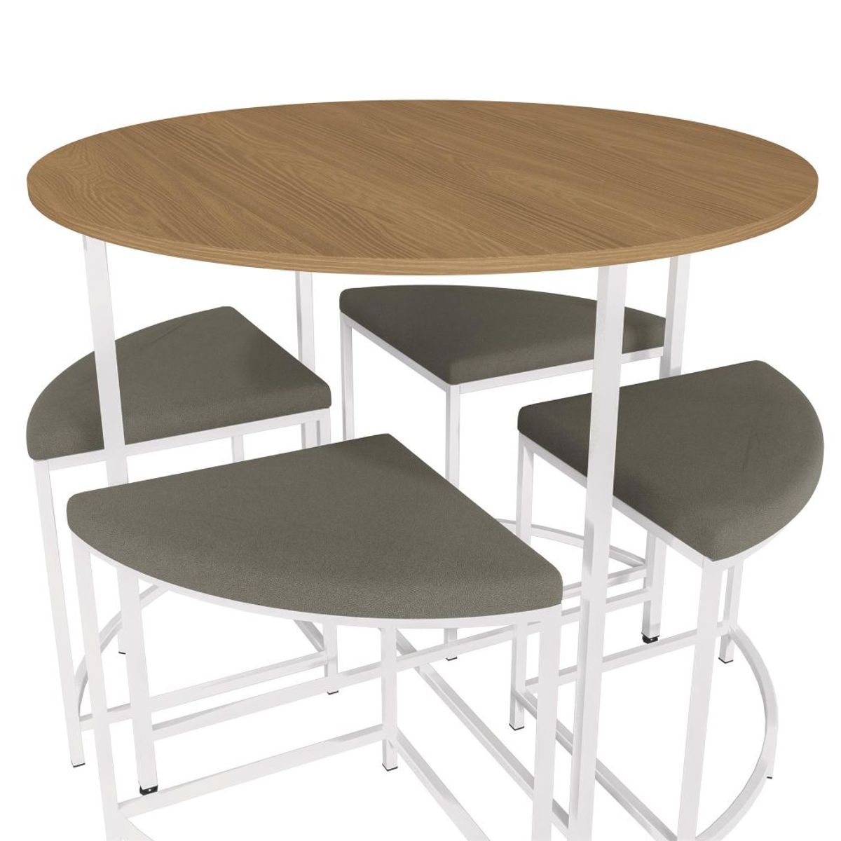 ROCA - Comedor 4 Personas Compacto Gris