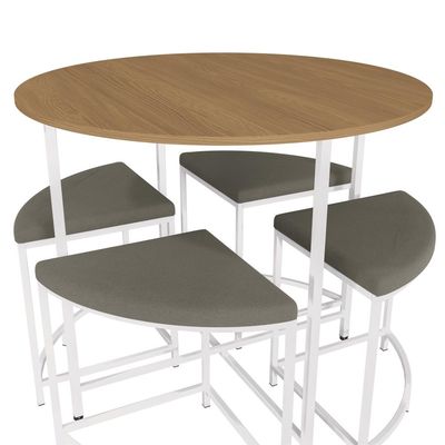 Imagen 2 del producto Comedor 4 Personas Compacto Gris