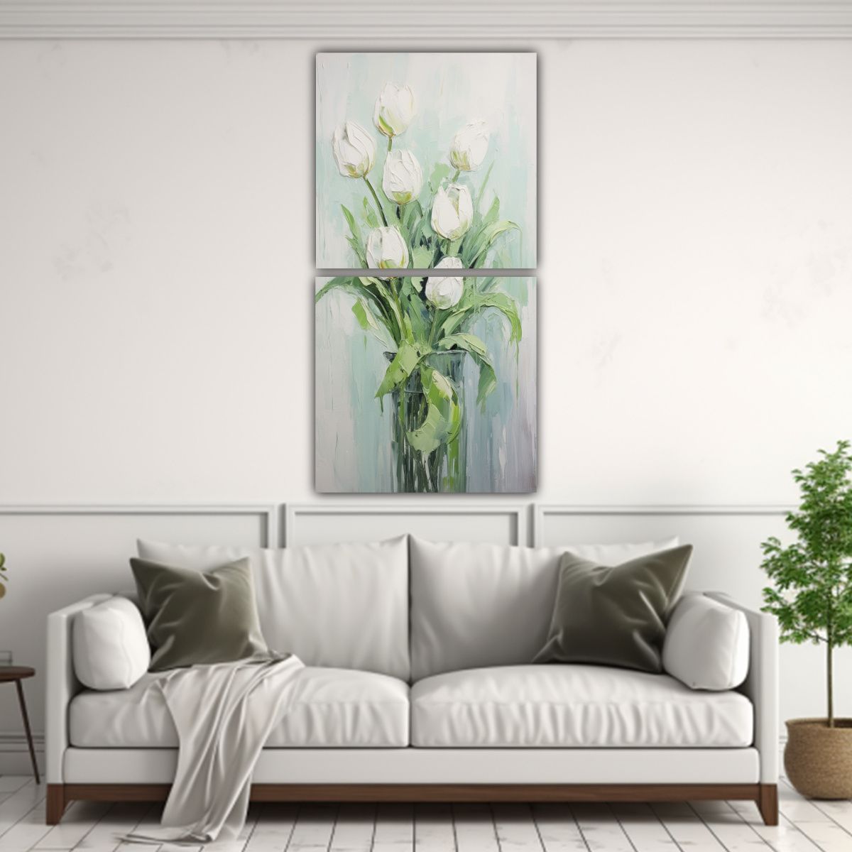 GENERICO - Cuadros Inspiración Personalidad TULIPANES 50x100 Cm