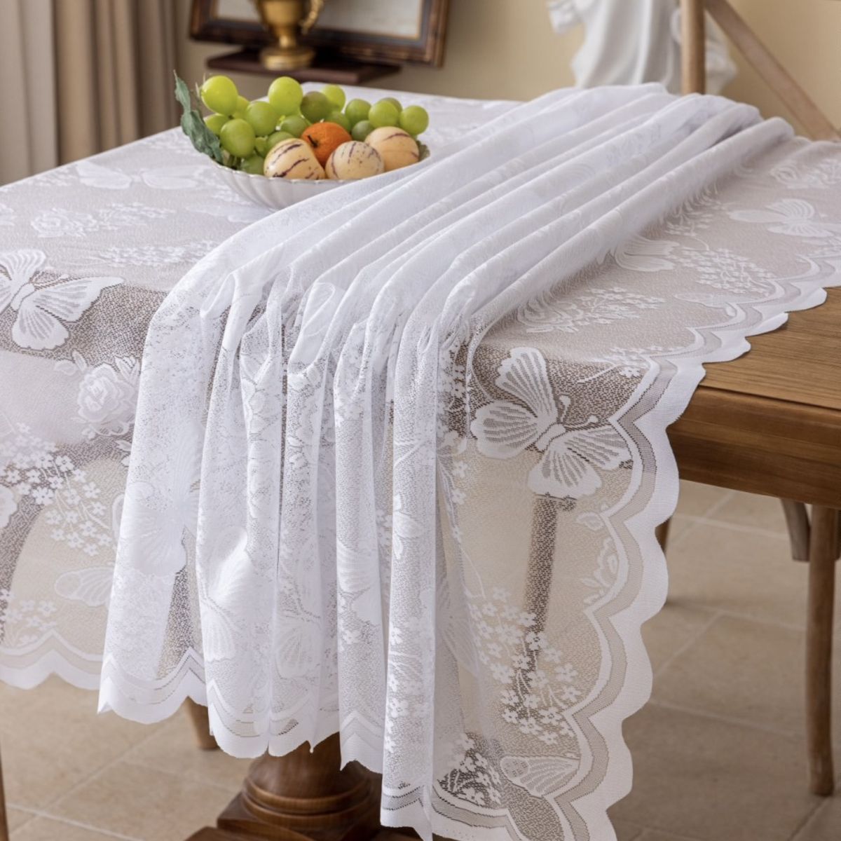 OKAY - Mantel Mariposa Visillo Encajes 150 * 185cm