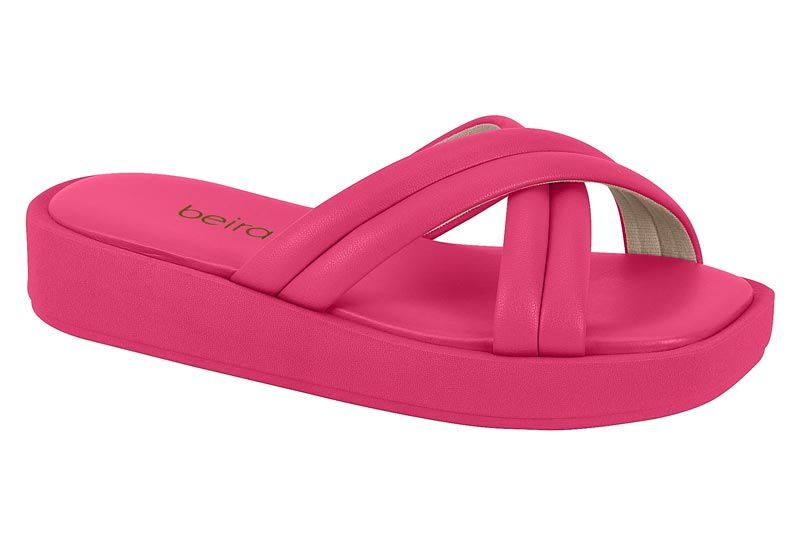 Sandalia Plataforma 2cm Mujer Eco Cuero Pink Gloss