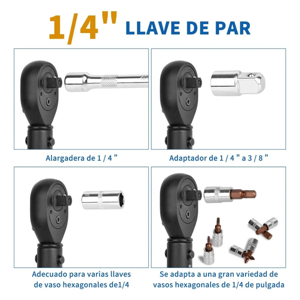 MUNDO MAGIA - Llave De Torque Profesional 14 2-24nm 33piezas