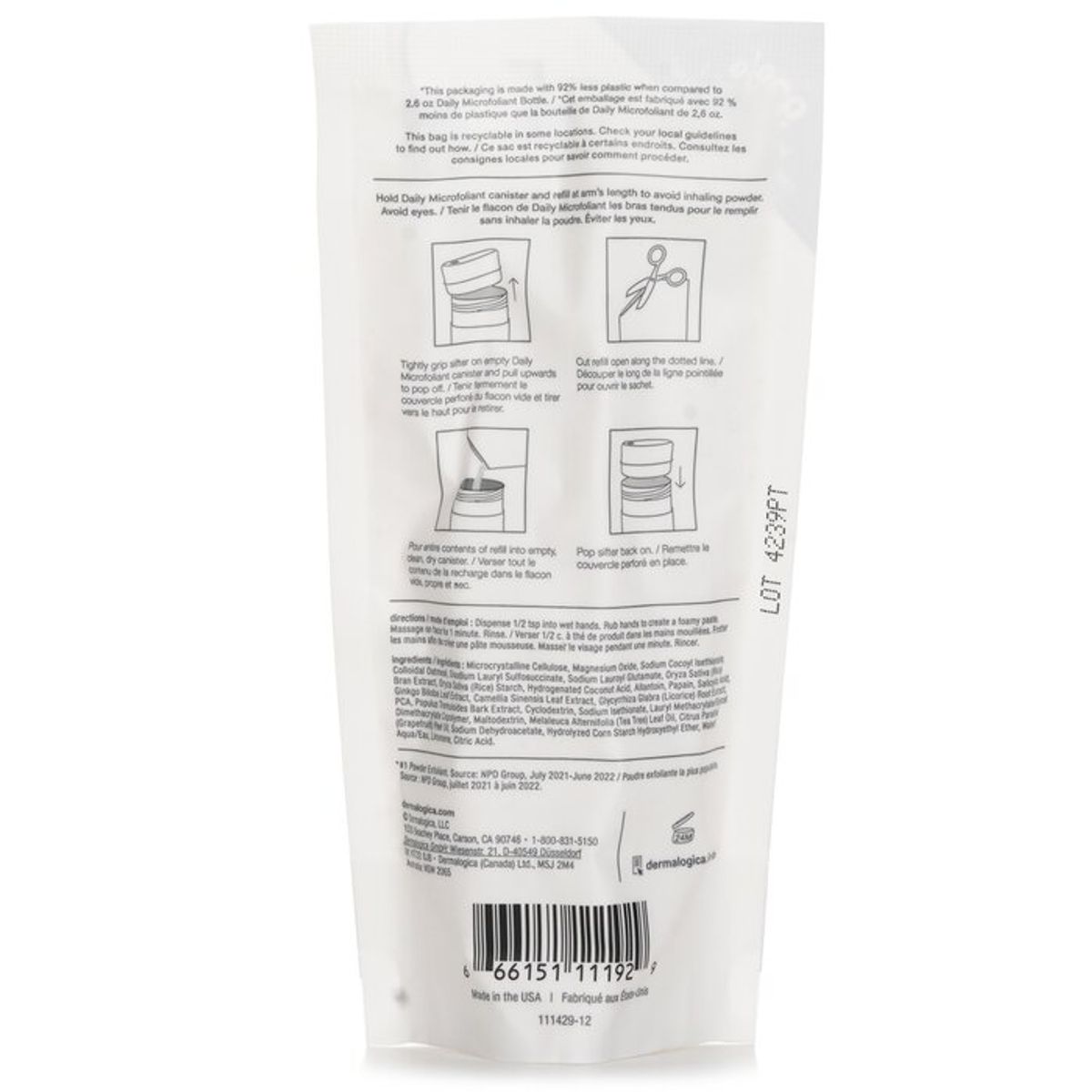 DERMALOGICA - Polvo Exfoliante diario - Recarga 74g Dermalogica