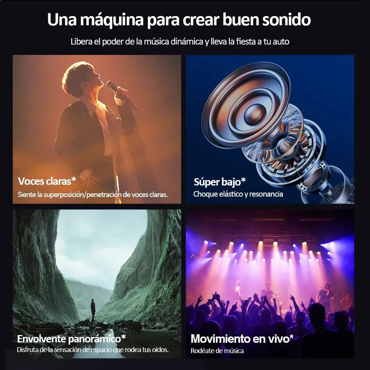 MUNDO MAGIA - Amplificador De Audio Para Auto 4 Canales C-286 7800w 12v Ab