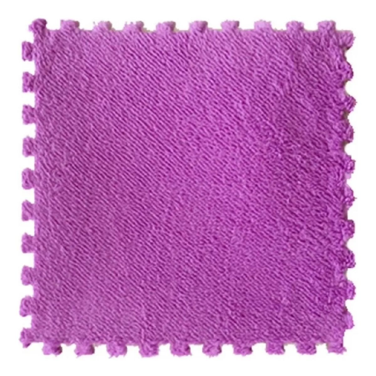 GENERICO - Pack 10 Alfombras Shaggy Rompecabezas Violeta