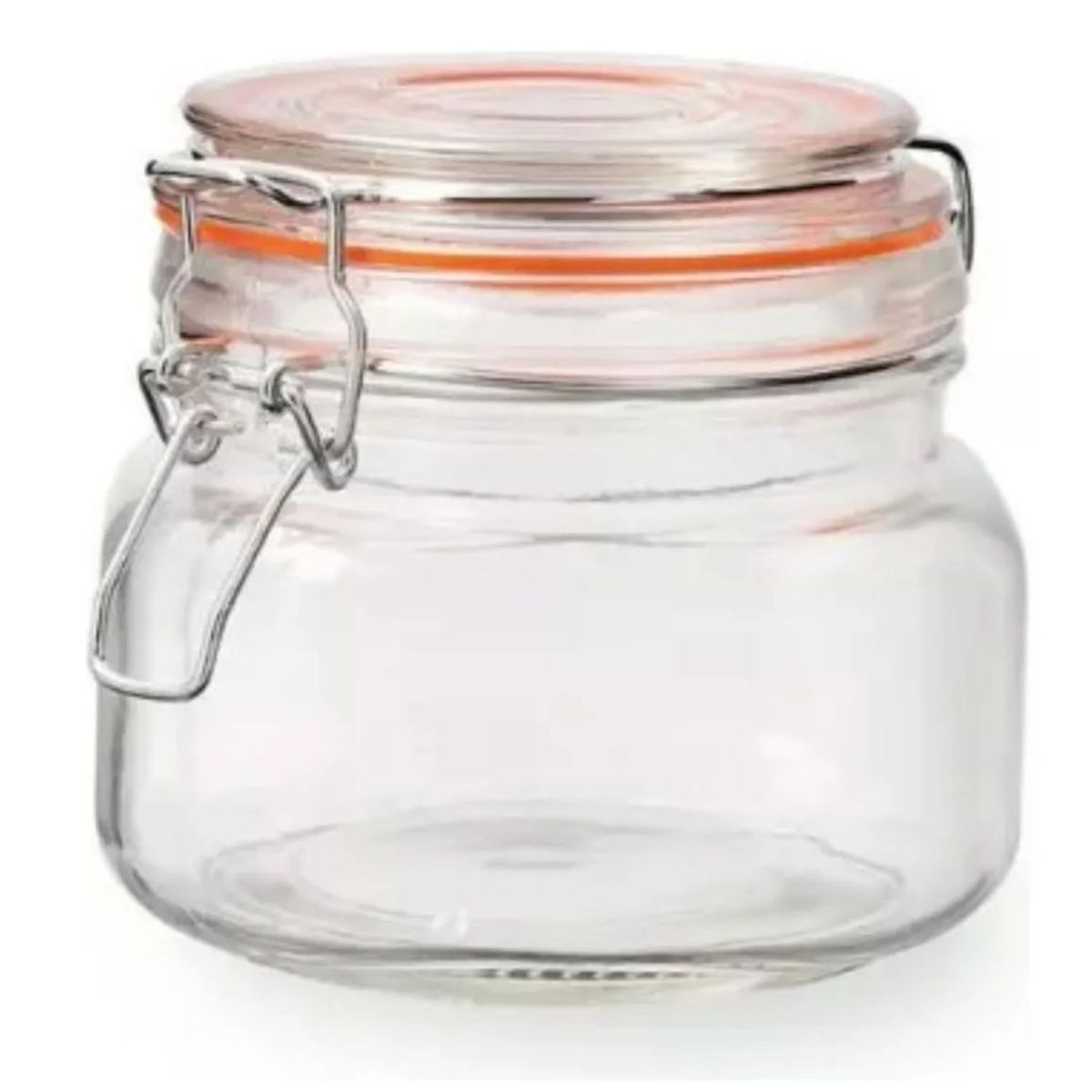 ALLEGRA - Frasco de Vidrio con Tapa Hermética 500mL Transparente