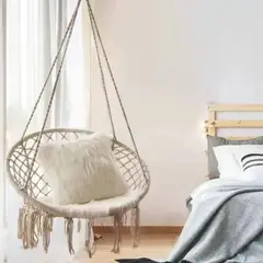 GENERICO - Silla Colgante de algodón para Jardín y Sala