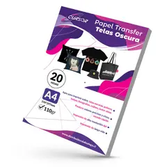 CURSOR - Papel Transfer Telas Oscuras Con Papel Siliconado 20 Hojs A4