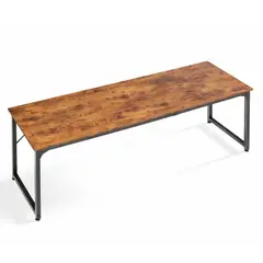 HABITA2 CHILE - Escritorio Industrial Madera Oscura 200 cm