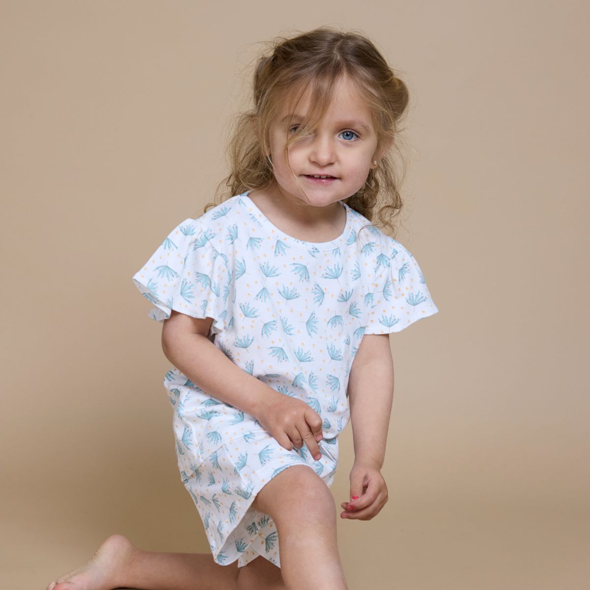 SIMPLY B - Pijama algodón botánico niña