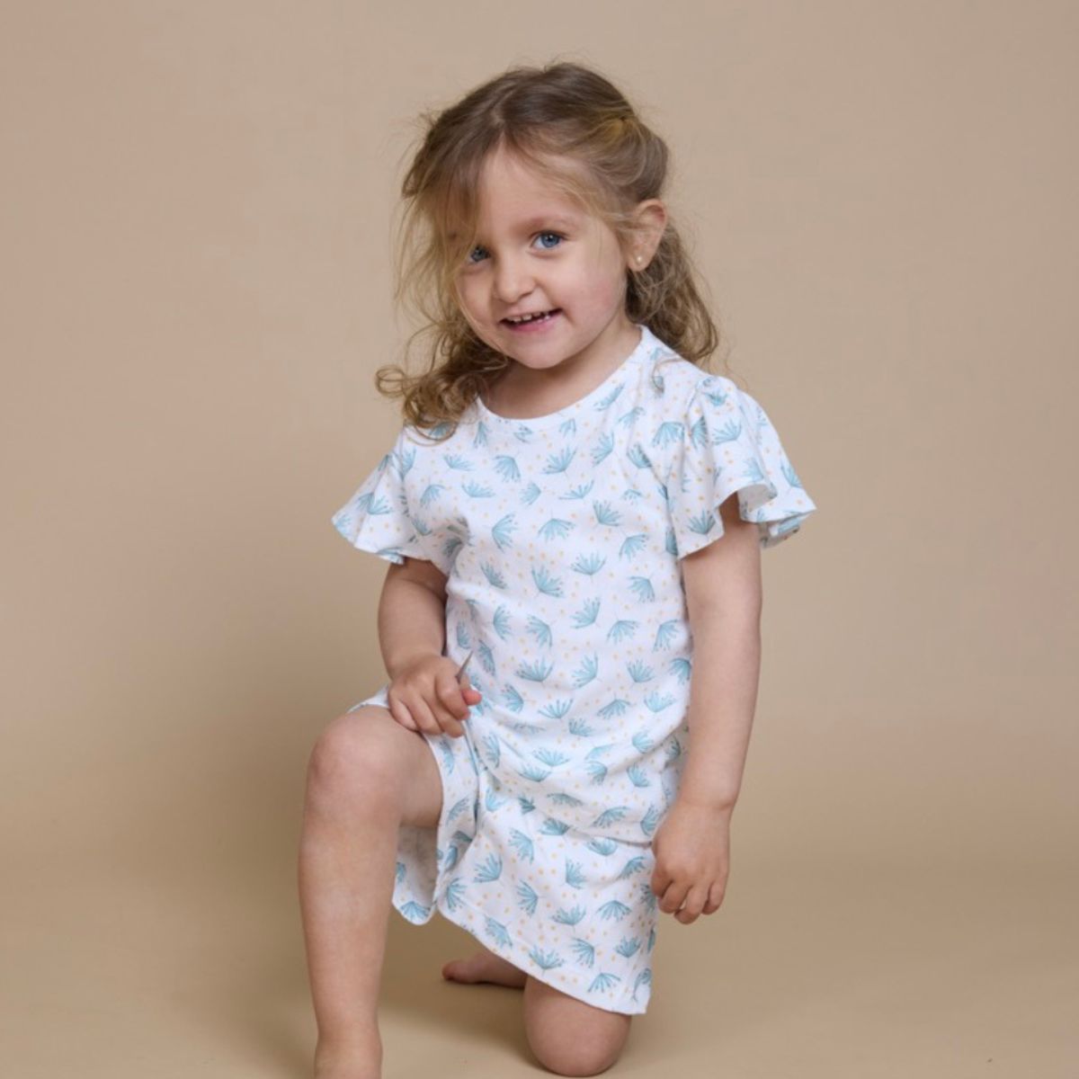 SIMPLY B - Pijama algodón botánico niña