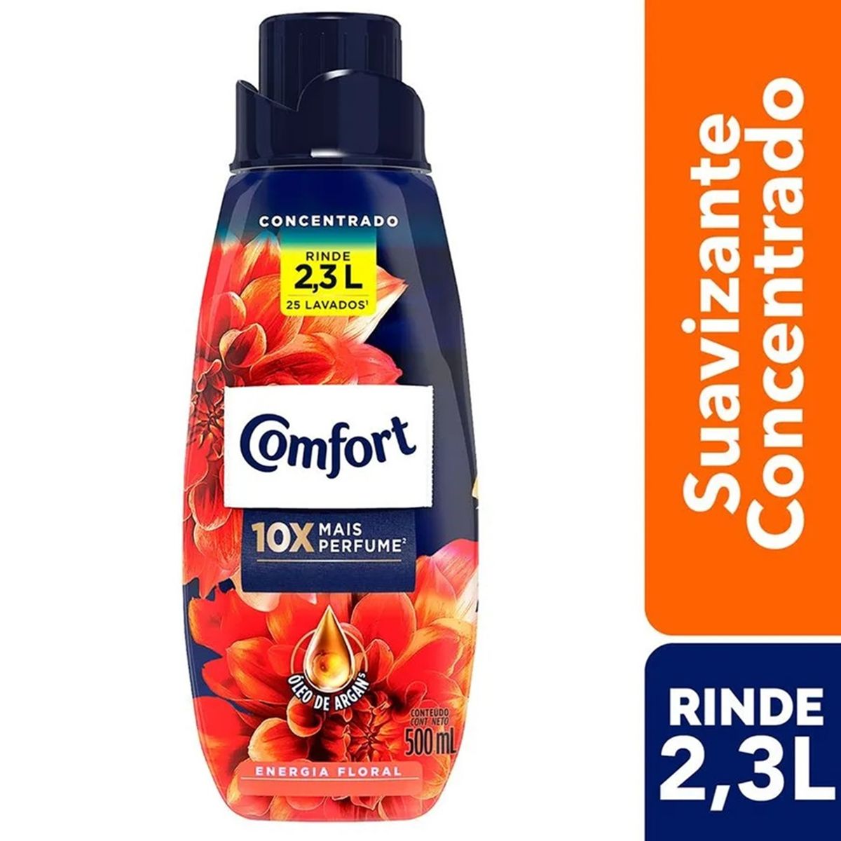 CONFORT - X3 Suavizante Comfort Cuidado Intensivo Energía Floral 500ml