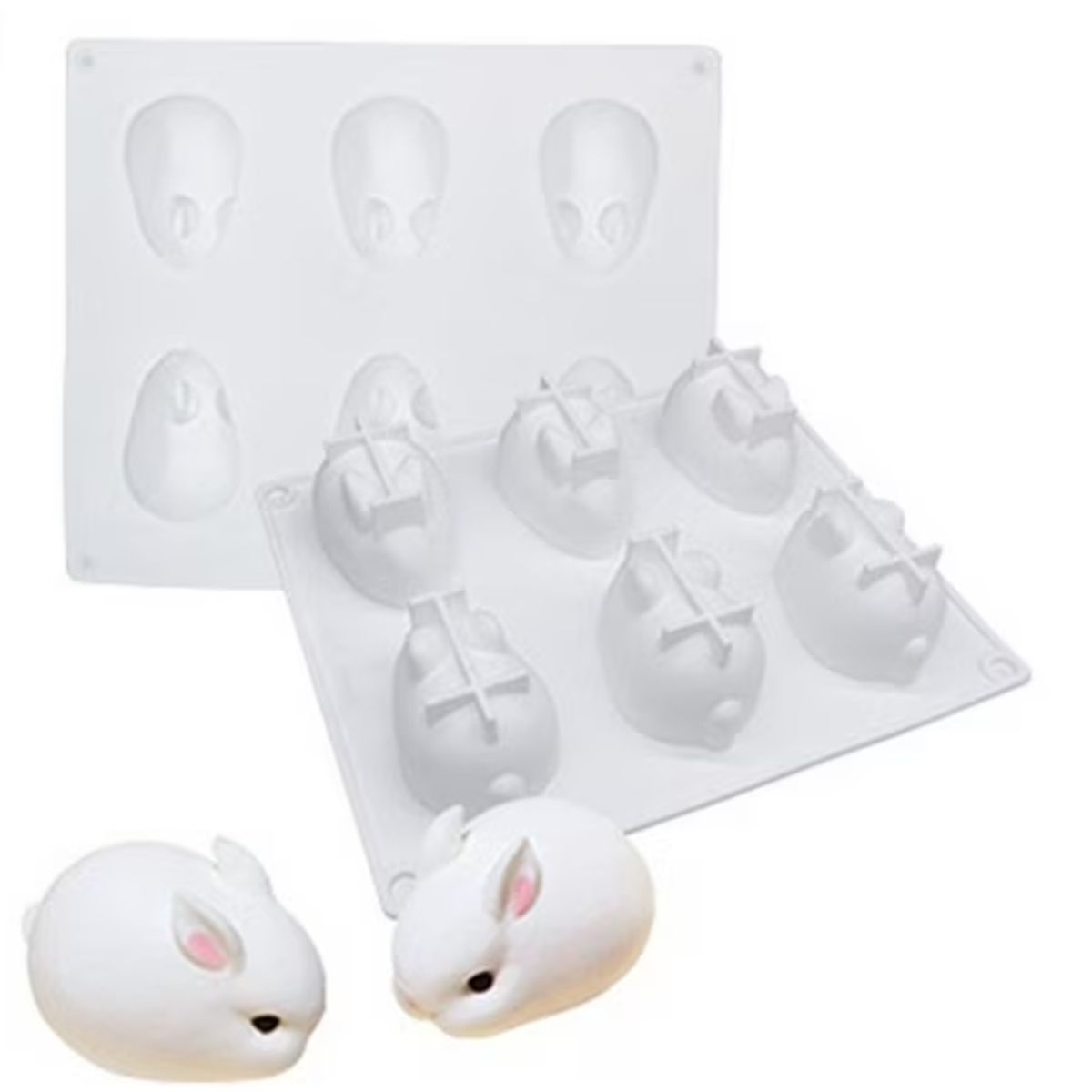 GENERICO - Molde De Silicona Con Forma De Conejo Oriental En 3d Molde