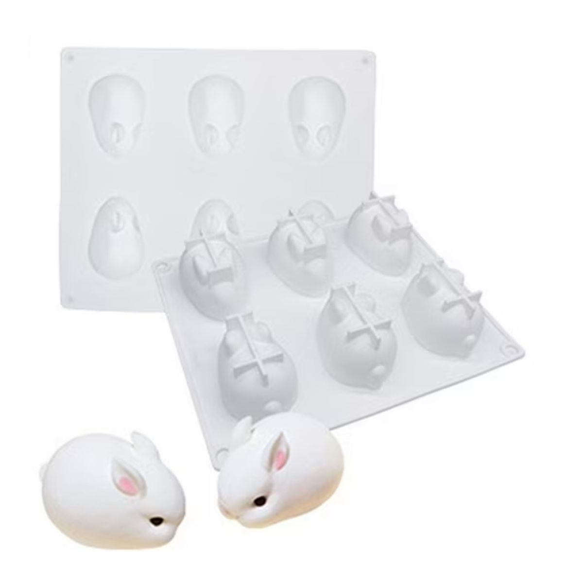 GENERICO - Molde De Silicona Con Forma De Conejo Oriental En 3d Molde