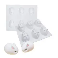 GENERICO - Molde De Silicona Con Forma De Conejo Oriental En 3d Molde