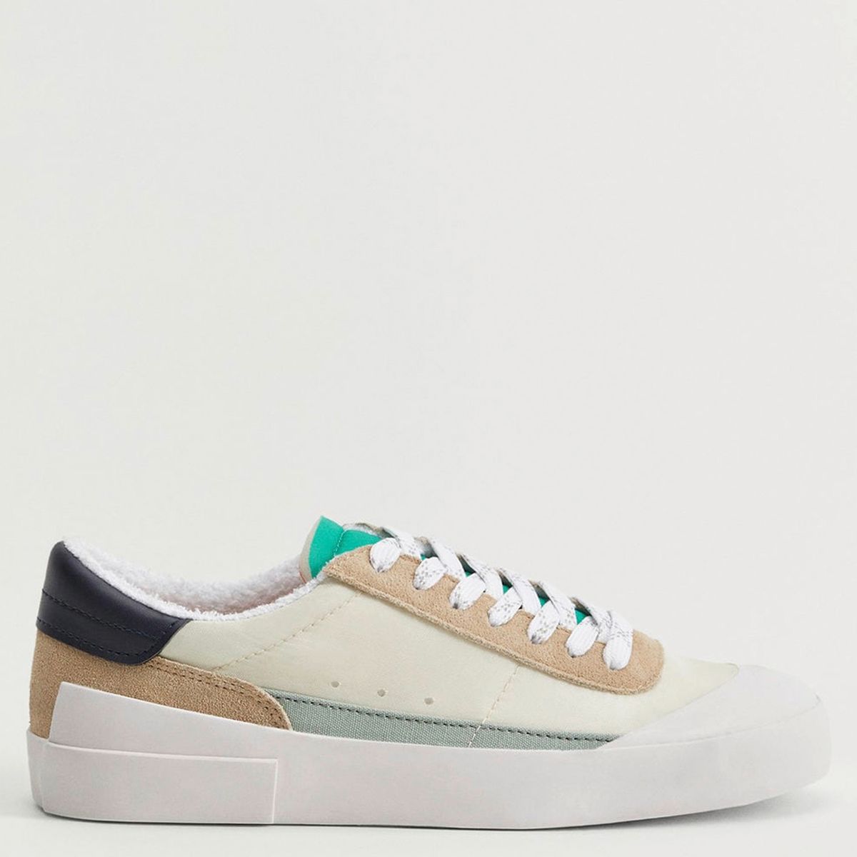 MANGO - Zapatilla Urbana Mujer Beige