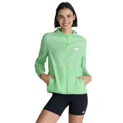 NEW BALANCE - Cortavientos Running Mujer Run Packable Verde