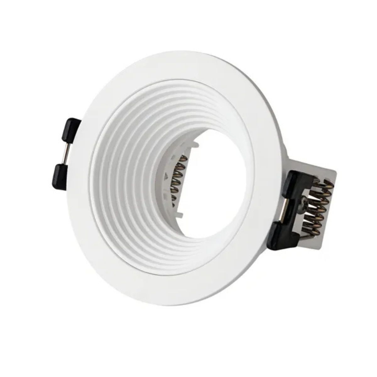 FARETTO - PACK X3 BASE EMBUTIDA BLANCA REDONDA PROFUNDA PARA GU10