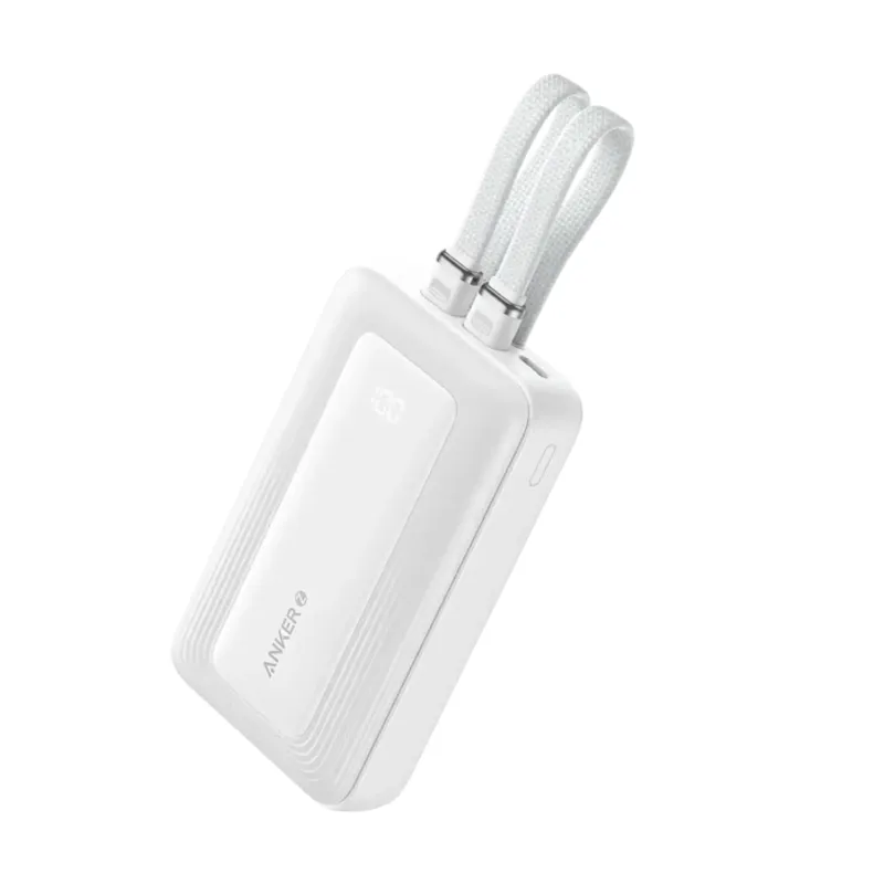 ANKER - Anker Power Bank 10000mAh 30W con Cables USB-C y Lightning Integrados