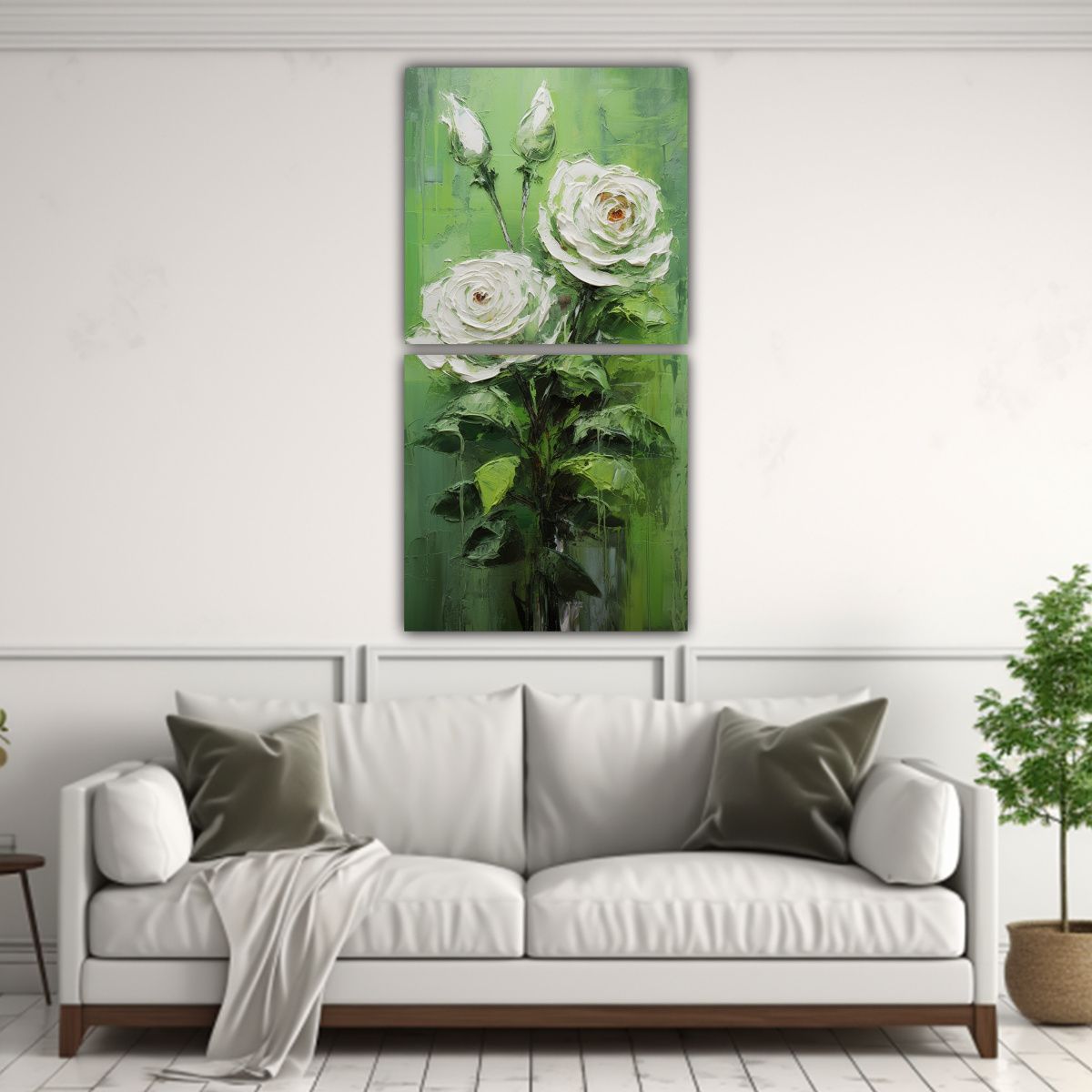GENERICO - Diseño De Belleza Pintura En Lienzo Estilo Dos 20x40 Cm