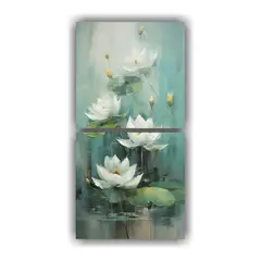 GENERICO - Composición Tema Exposición A Pintura Loto 20x40 Cm
