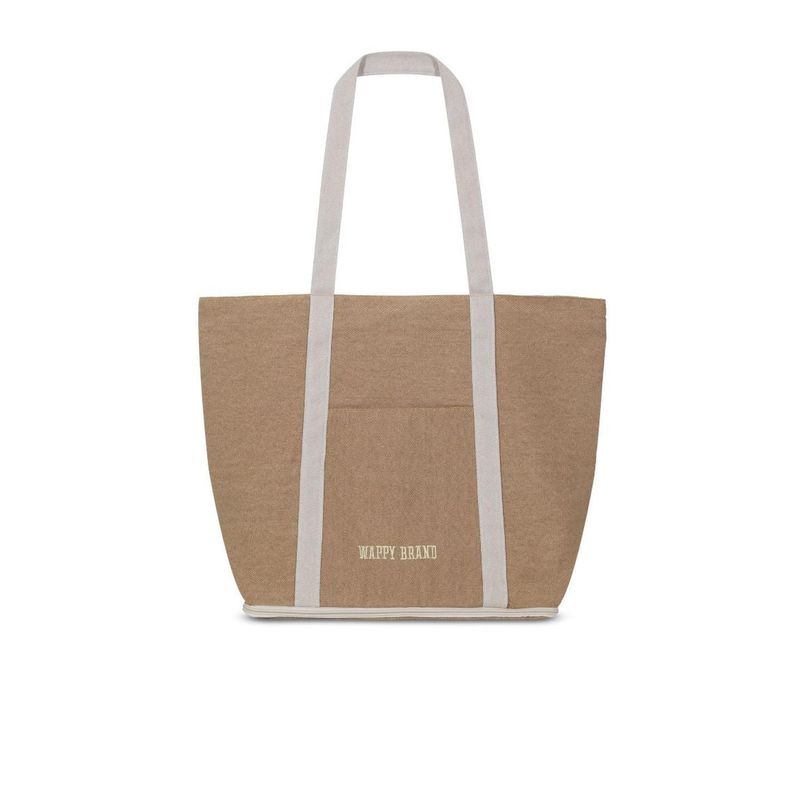 WAPPY TIENDA - Bolso Playa Con Compartimento Para Vaciar Arena Camel Wappy
