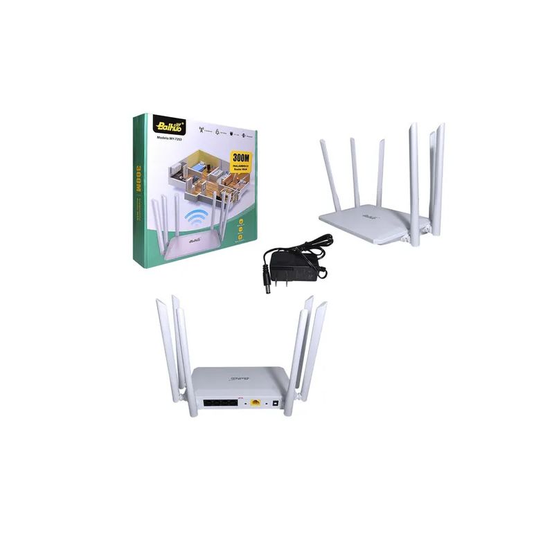 GENERICO - Router Wan Repetidor Inalámbrico 300mbps 6 Antenas/ S 37253