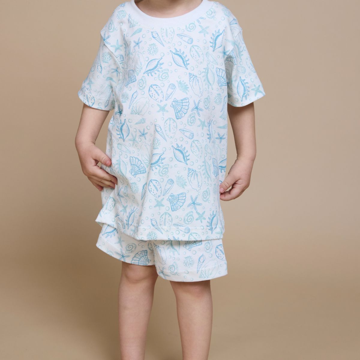 SIMPLY B - Pijama corto bajo del mar niño
