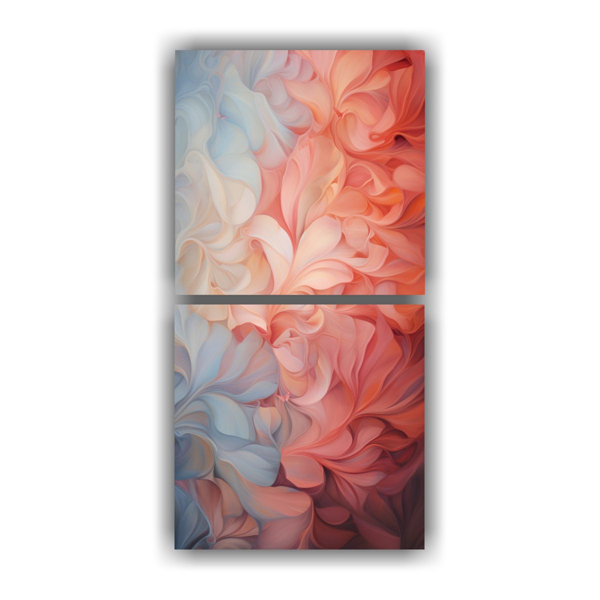 GENERICO - Dos Composiciones Abstractas Para Oficina 50x100 Cm