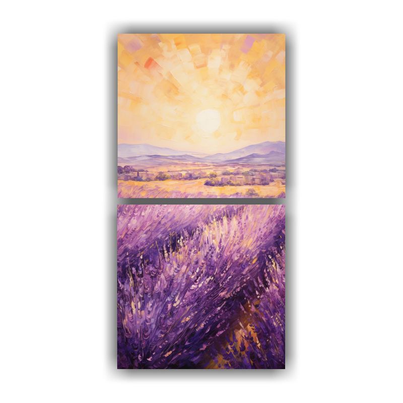 GENERICO - Artes De Pared Cálida Abrazo De Un Campo De 20x40 Cm