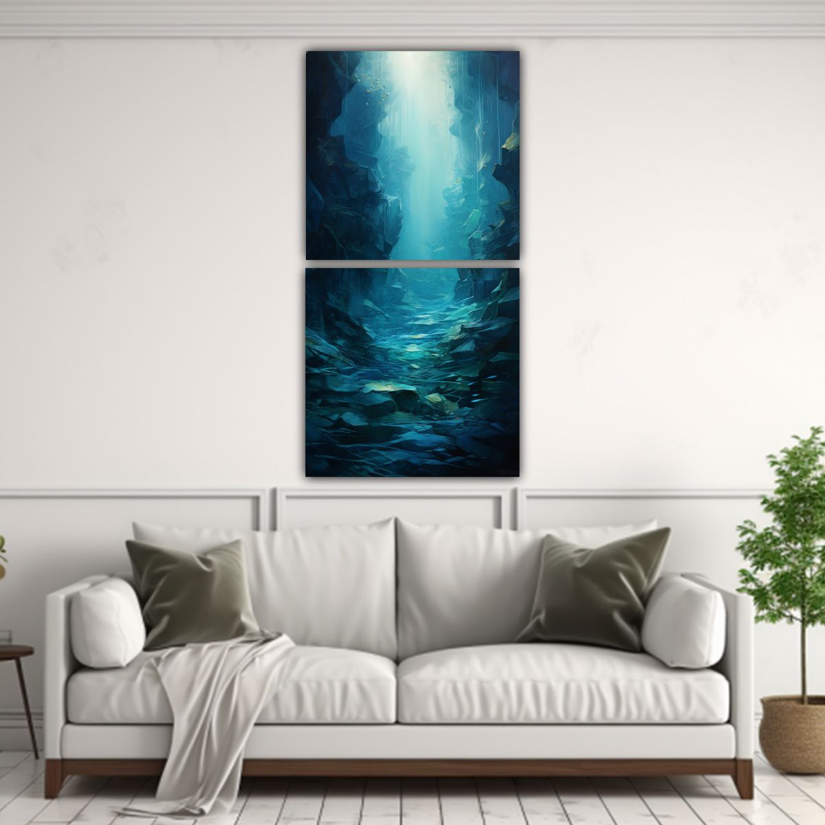 GENERICO - Artes Pared Tonos Alegría Belleza Enigmática 40x80 Cm