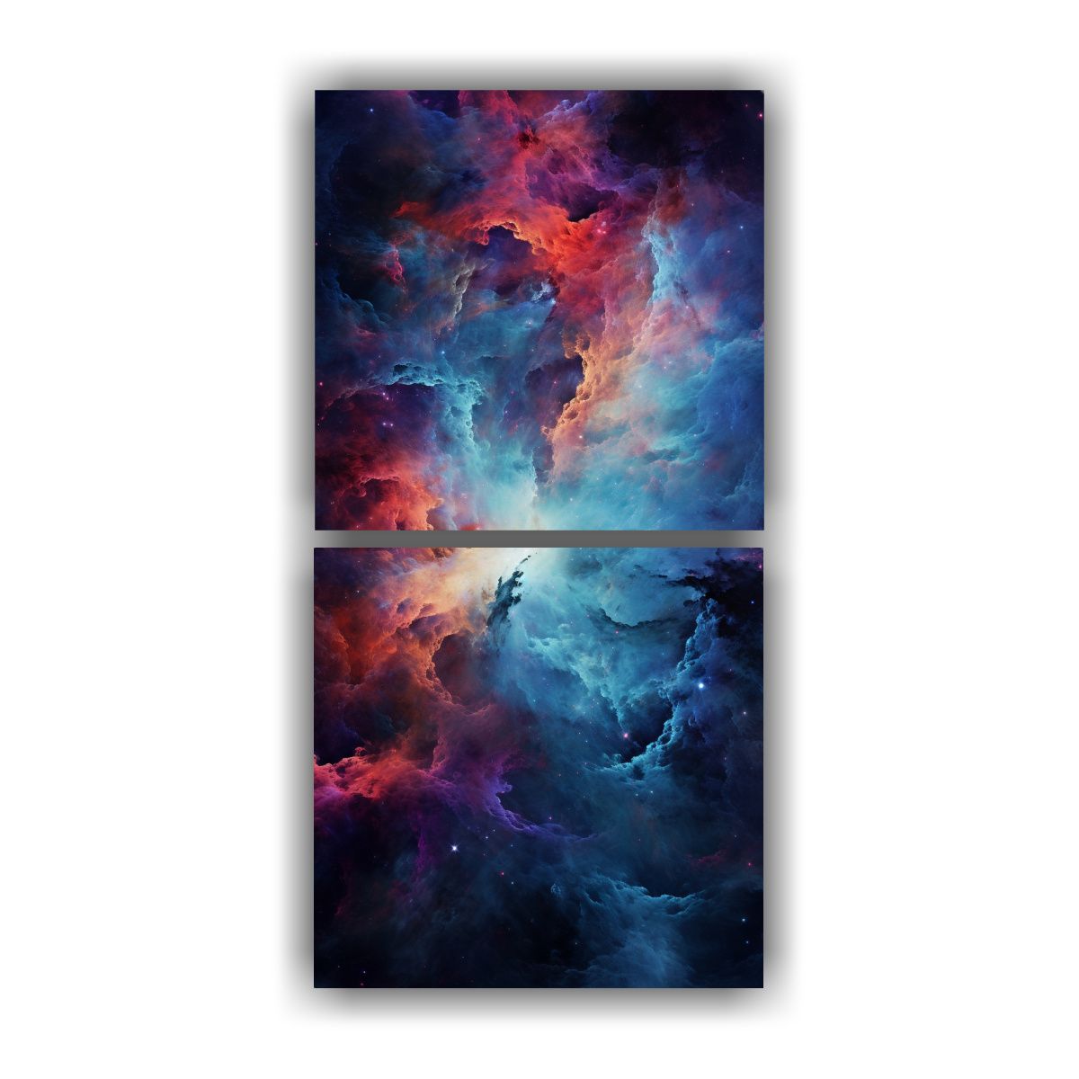 GENERICO - Set 2 Cuadros Estilo Galeria Unica La 60x120 Cm