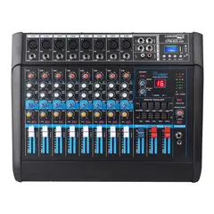 CARVERPRO - CONSOLA POWER MIXER 8CH BLUETOOTH CPM-800