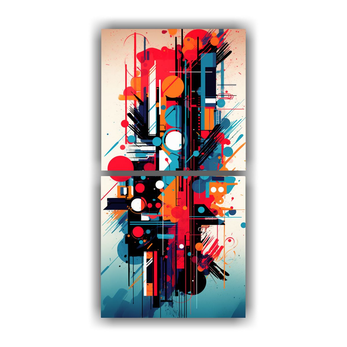 GENERICO - Lienzos Modernos Abstractos Impacto Visual 20x40 Cm